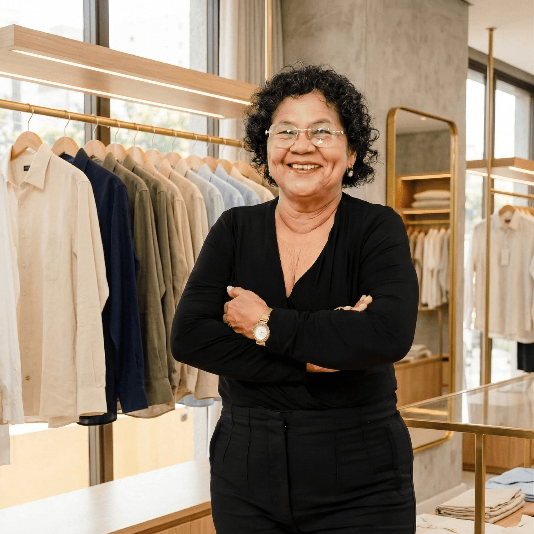 Woman standing in store